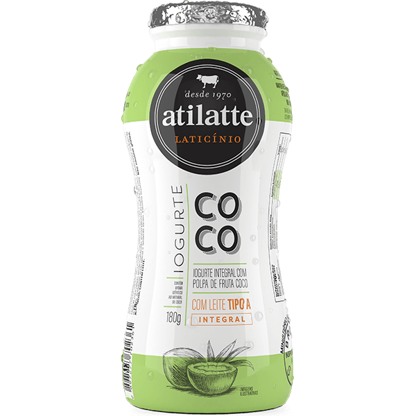 Feito com Iogurte Integral Coco