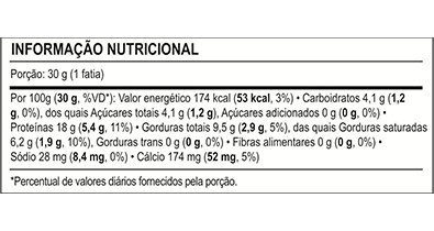 Tabela nutricional