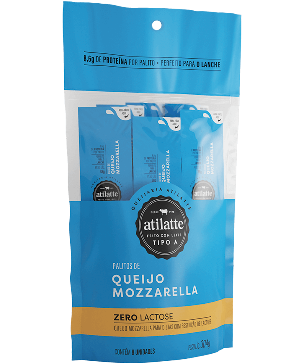Foto da embalagem do Palito de Queijo Mozzarella Zero Lactose