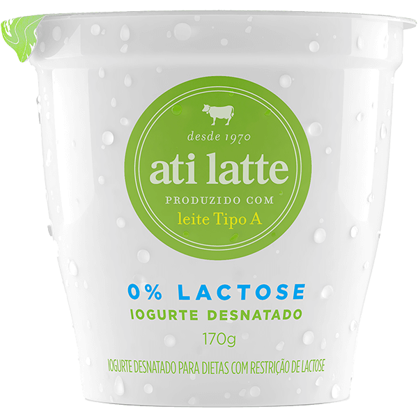 Feito com Iogurte Desnatado 0% Lactose