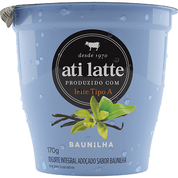 Feito com Iogurte de Baunilha Integral
