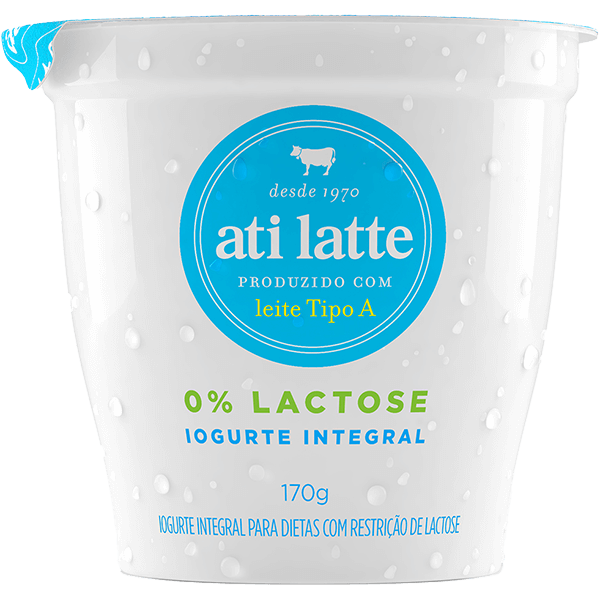 Feito com Iogurte Integral 0% Lactose