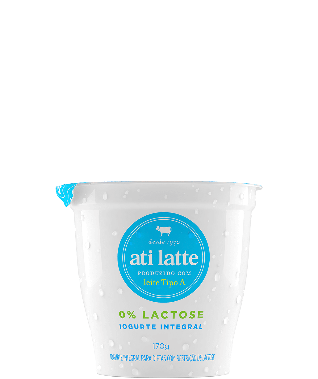 Foto da embalagem do Iogurte Integral 0% Lactose