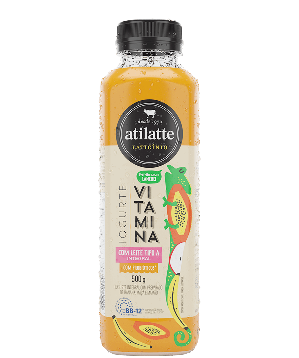Foto da embalagem do Iogurte sabor Vitamina