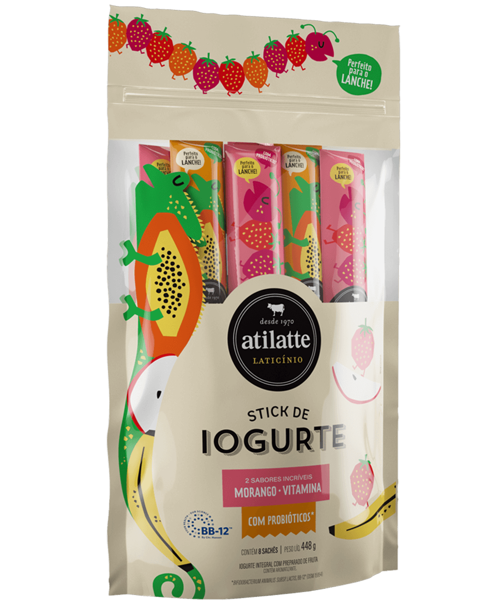 Foto da embalagem do Stick de Iogurte
